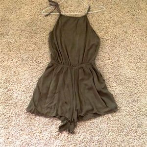 Divided Linen Romper